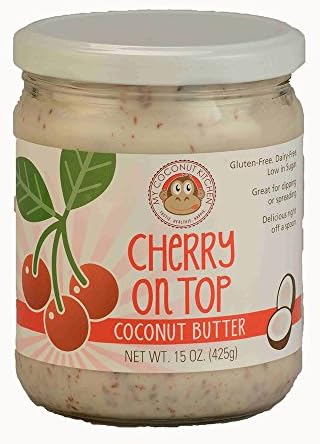My Coconut Kitchen Cherry on Top Coconut Butter Almonds Tart Cherries Organic Gluten-free Peanut-free Dairy-free Low Sugar