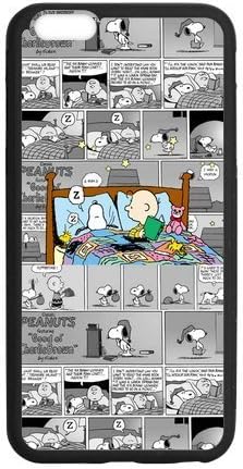 Cute Snoopy and Charlie Brown Partern iPhone 6 Plus 5.5" Back Cover Case (Laser Technology)