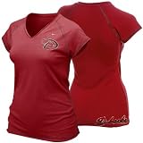 Nike Arizona Diamondbacks Ladies Sedona Red Bases Loaded V-Neck T-shirt
