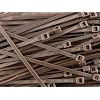 4 Inch Brown Miniature Nylon Zip Tie - MS3367-4-1 - 100 Pack