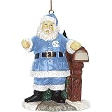 North Carolina Tar Heels NCAA Welcome Home Santa Tree Ornament