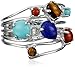 Amazon Collection Sterling Silver Multi-Stone Ring