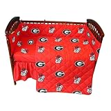 Georgia Bulldogs NCAA Baby Crib Set (Rotary-Solid)