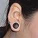 D&M Jewelry 4 Pairs Stainless Steel Screw Expander Flesh Tunnels Body Piercing Gauges 8g-1