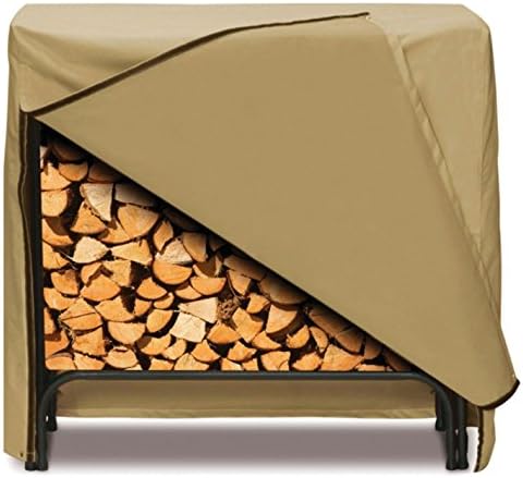 Two Dogs Designs Log Rack Cover, 96-Inch, Khaki