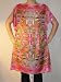 Square Poncho Huichol in Pink