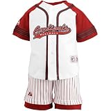 Majestic St Louis Cardinals Toddler White Uniform Shorts Set
