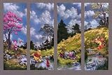 Reflections with Pooh and Friends by Walt Disney poster print,36 in. x 24 in.