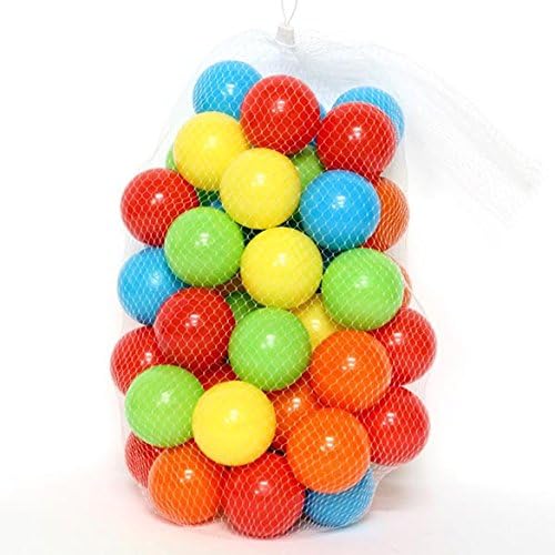 Keetek 100pcs Soft Plastic Ocean Ball Colorful Ball Fun Ball Baby Toy Swim Pit Toy