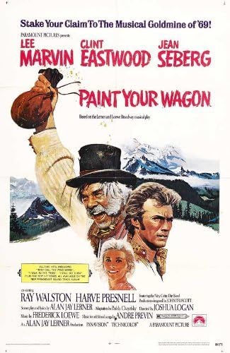 Unframed canvas prit poster Paint Your Wagon Movie B Lee MarvinClint EastwoodJean SebergHarve Presnell 24x36inch(60x90cm)