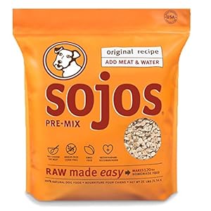 Sojos Pre-Mix Original Freeze-Dried Raw Dry Dog Food Mix, 25-Pound Bag