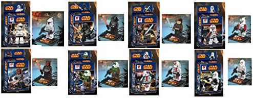 Star Wars Minifigures Building Blocks Sets Bricks Darth Vader Stormtrooper Clone Soldiers 8 Pcs/Set