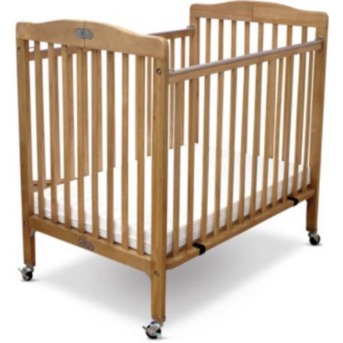 Little Wood Port-A-Crib Set Includes 3″ Vinyl Mattress (Natural)