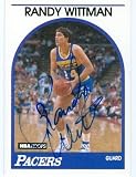 Randy Wittman Autographed/Hand Signed Basketball Card (Indiana Pacers) 1989 Hoops #238