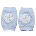 New Kid Baby Mesh Crawling Knee Pads Toddler Elbow Pads Summer Style 805681 Zebra (Blue)
