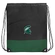 Michigan State University Backpack Bag Drawstring Cinch Green MSU Spartans Logo Draw String Back Pack - For Boys Girls Students or Adults