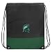Michigan State University Drawstring Bag Backpack Green MSU Spartans Logo Draw String Back Pack - For Boys Girls Students or Adults