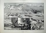 1882 JEANETTE EXPEDITION SHIP BENNETT ISLAND ICE BERGS