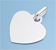 Sterling Silver - Italian Heart - 24mm Pendant Height