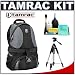 Tamrac 5547 Adventure 7 Digital SLR Camera Bag (Gray/Black) + Tripod + Accessory Kit for Canon Rebel T3, T3i, T1i, T2i, EOS 60D, 5D, 7D, Nikon D3000, D3100, D5000, D5100, D7000, D300s, Olympus Evolt E-5, E-30, E-620 & Sony Alpha A560, A580, A33, A35, A55