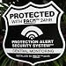 Intruder Watch System Home Security System Alarm Yard Sign & 6 Alarm Stickers - Shield Design
