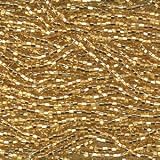 Czech Rocailles Seed Bead 11/0 Silver Lined (1 Hank Pack) STRAW GOLD
