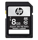 HP 8 GB Class 10 SDHC Flash Memory Card CG788A-EF