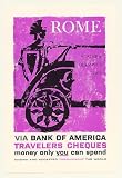 1960 Bank of America Rome Summer Olympics Chariot Print Ad (42897)