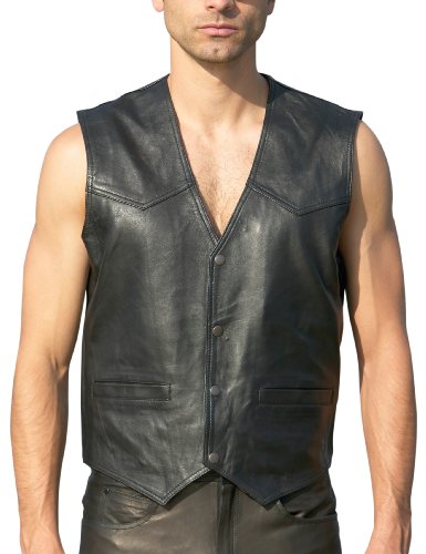 Germas 732.01-5XL Lederweste \"Soft\" Gro&szlig;e 5XL, schwarz Preisvergleich