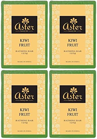 Aster Luxury Soaps Kiwi Fruit Handmade Soap 125g - Pack of 4