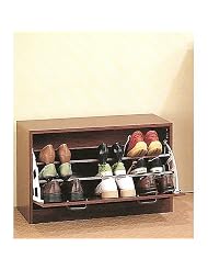 Buy Cherry Finish Wood Shoe Storage Rack Organizer by Coaster