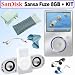 SanDisk Sansa Fuze 8 GB MP3 Player (Silver) + Accessory Kit