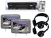 Pyle Hot LCD/DVD/Headphones Package for Car/Truck/SUV -- PL102PHRG Pair of Adjustable Headrests With Built-In 10.2 TFT Monitor & IR Transmitter (Grey) + PLD136 In-Dash Mobile DVD/VCD/CD/CDR/CDRW/MP3 Player + Pair of PLVWH5 Wireless IR Mobile Video Stereo Headphones.