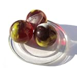 2 Glasmurmeln - Murmeln CLOWN - Durch...