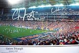 Chris Leak and Urban Meyer Florida Gators - National Championship - Dual Autographed 13x39 Panoramic Photograph with 2006 Champs! and 06 NAT CHAMPS Inscriptions