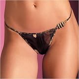 G413 Camouflage Thong 'Bullet' detail, Print/One Size
