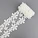 Yontree Floral Venise Lace Applique Sewing Trim Bridal Wedding Applique White 2 yards ¡­