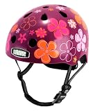 Nutcase Helmet - Purple Pedals Model NTG2-2058 Street Sport Helmet - Size S-M Small-Medium Fits 20.5 inches - 23 inches or L-XL Large-Extra Large Fits 23 inches - 25 inches - CPSC Certified Multisport Helmet - Perfect for Street Roller Skating Helmet - Inline Skating Helmet - Skateboarding Helmet and Biking Helmet - Roller Derby Helmet