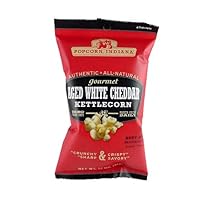 Dale and Thomas Authentic All-natural Gourmet Aged White Cheddar Gourmet Kettlecorn - Case of 36 Bags
