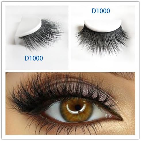 LUXURY 3D Mink Fur False Eyelashes Extensions 100% Hand Made 24Styles 1Pair (D1000)