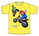 Nintendo T-Shirt Mario Kart gelb Größe M