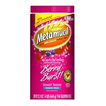 Metamucil Smooth Texture, Sugar Free, Berry Burst, 114-Dose Bottle