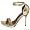 Michael Antonio Women's Chopper Dress Sandal,Gold,7 M US