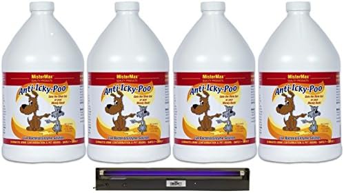 Anti Icky Poo Odor Remover (4) Gallons with 18"Blacklight