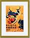 Gold Framed/Matted Print 17x23, Piloto a la Fuerza
