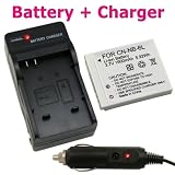 Canon NB-6L Compatible Li-Ion Battery + Battery Charger for PowerShot D10 / PowerShot SD1200 IS / PowerShot S90 / PowerShot SD3500 IS Digital Camera