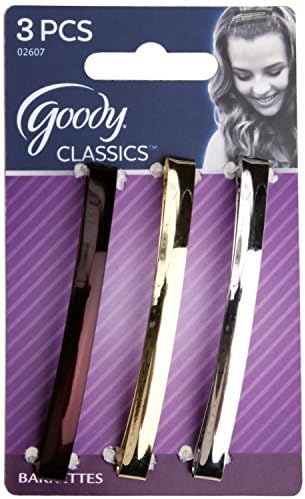 Goody Barrette 3 Metal Domed , - 3 Count - 3 Packs by Goody Classic