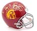 Reggie Bush and Matt Leinart USC Trojans Autographed Full Size Replica Helmet