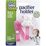 Baby Buddy Bear Pacifier Holder, Pink