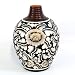 Handmade Decorative Ceramic Jar Style Flower / Bud Vase With Striking Floral Designs